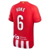 Original Fußballtrikot Atlético Madrid Koke 6 Heimtrikot 2023-24 Für Herren